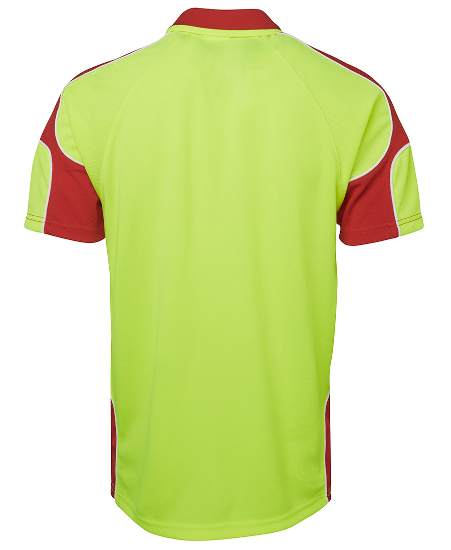JB's Wear Hi Vis S/S Arm Panel Polo 6AP4S