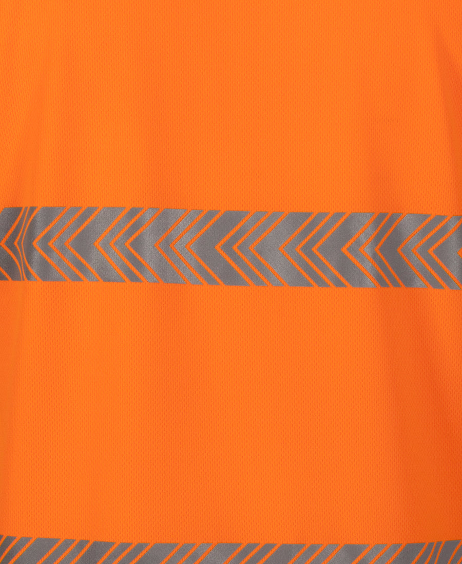 JB's Wear HI VIS S/S SEGMENTED TAPE POLO 6HSST