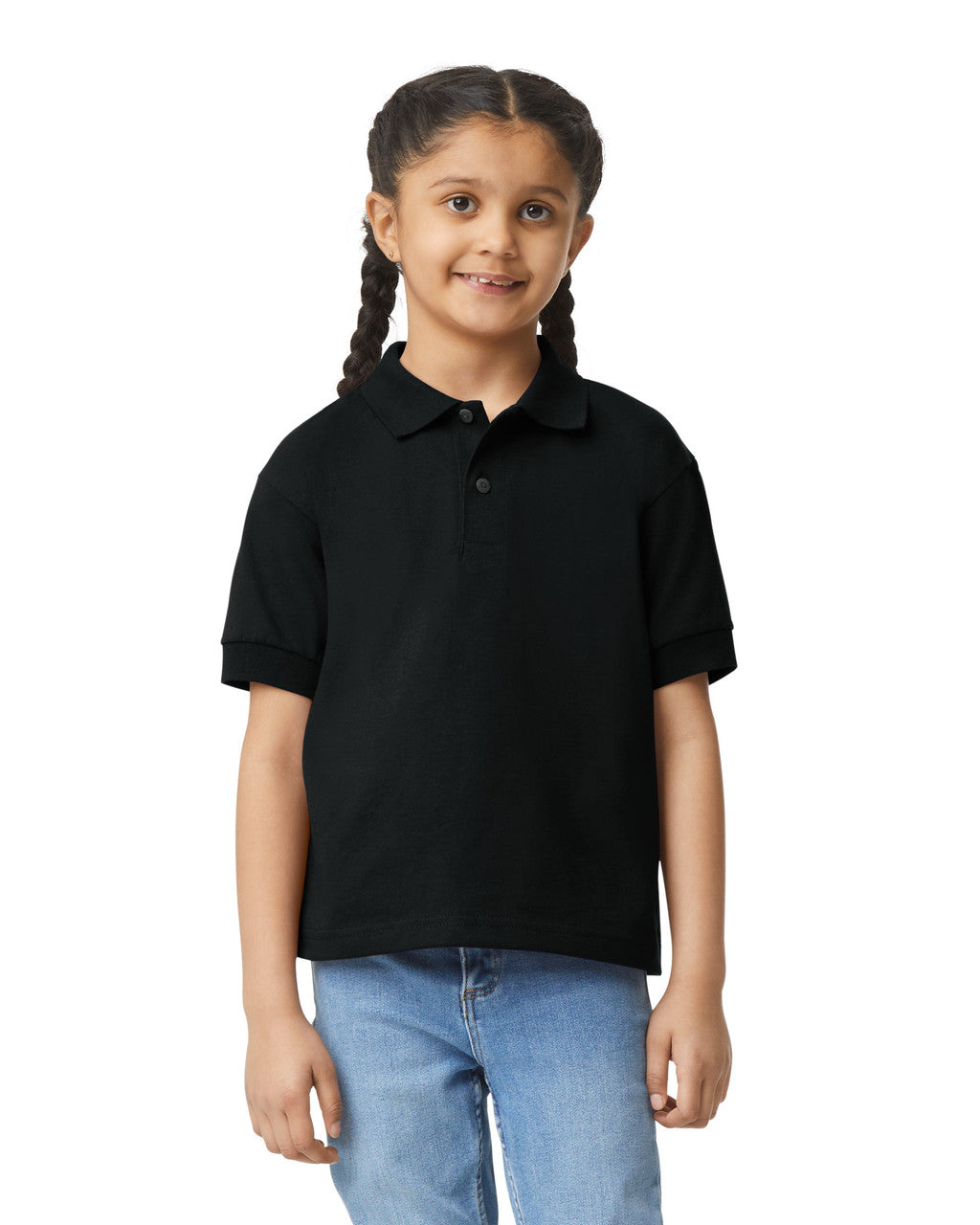 Gildan Dry Blend Youth Polo - Black