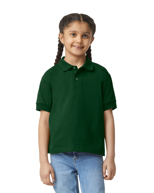 Gildan Dry Blend Youth Polo - Forest Green