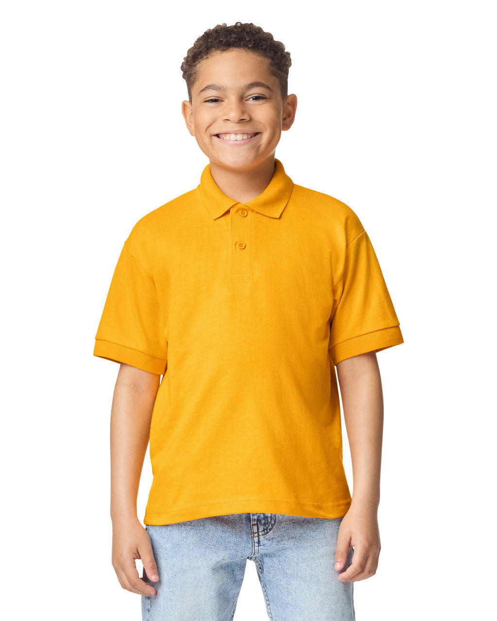Gildan Dry Blend Youth Polo - Gold