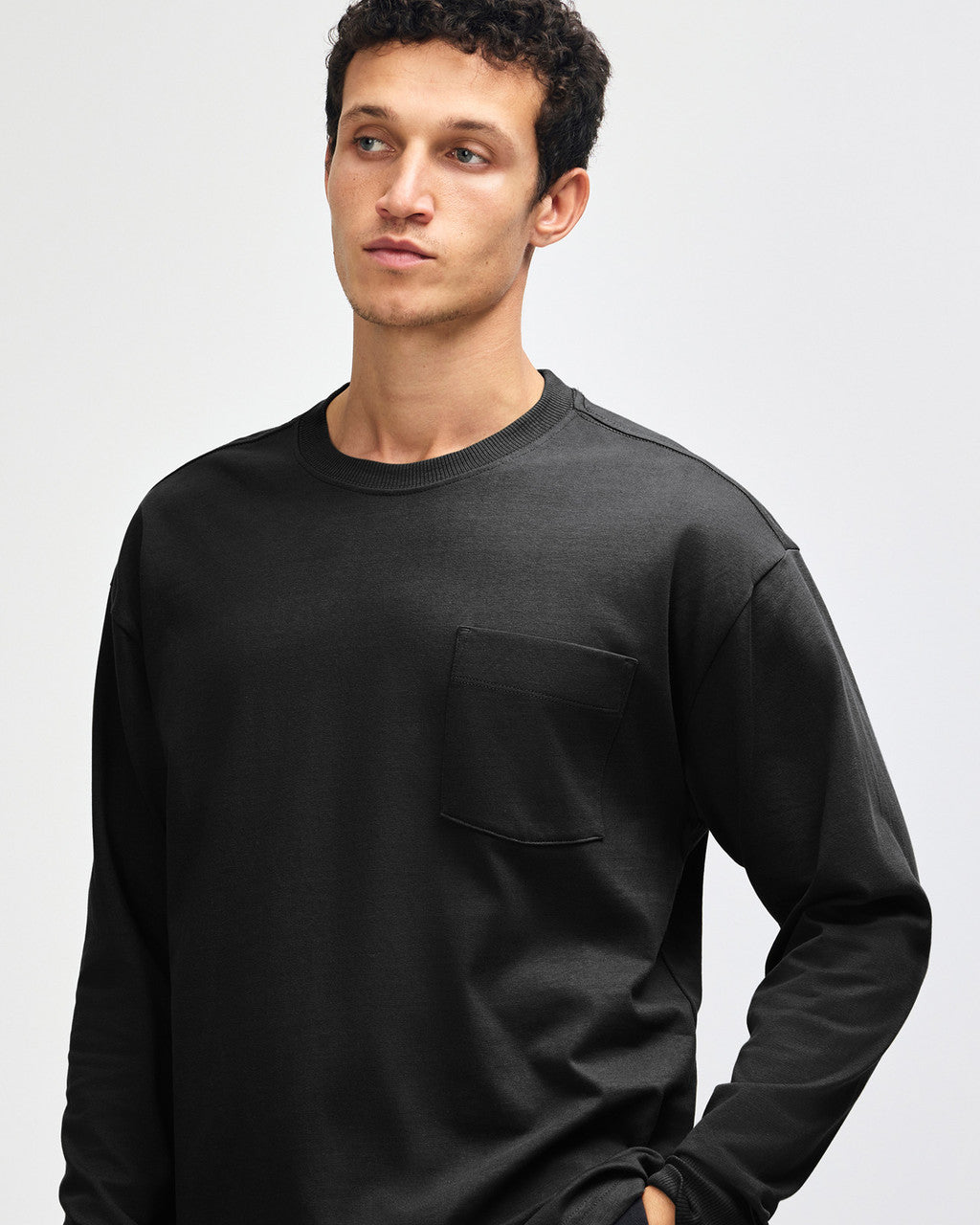 American Apparel Super Heavyweight Unisex Long Sleeve Pocket T-Shirt