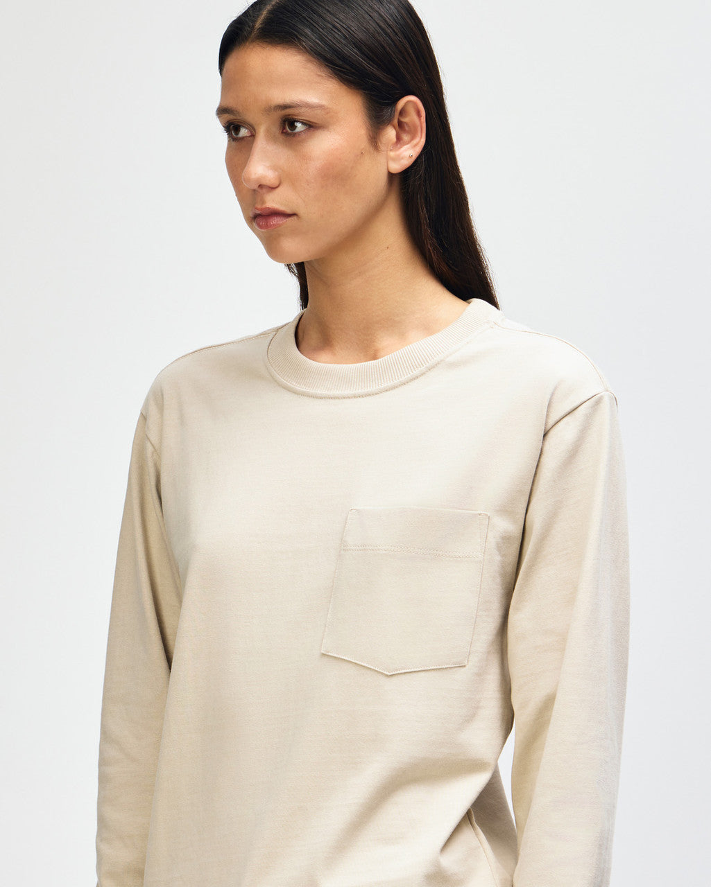 American Apparel Super Heavyweight Unisex Long Sleeve Pocket T-Shirt