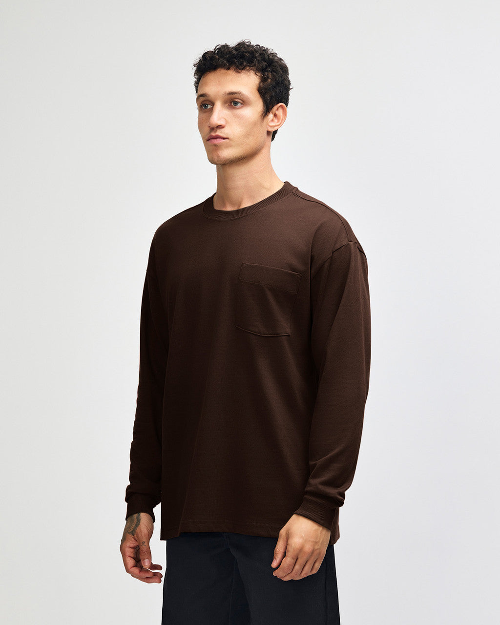 American Apparel Super Heavyweight Unisex Long Sleeve Pocket T-Shirt