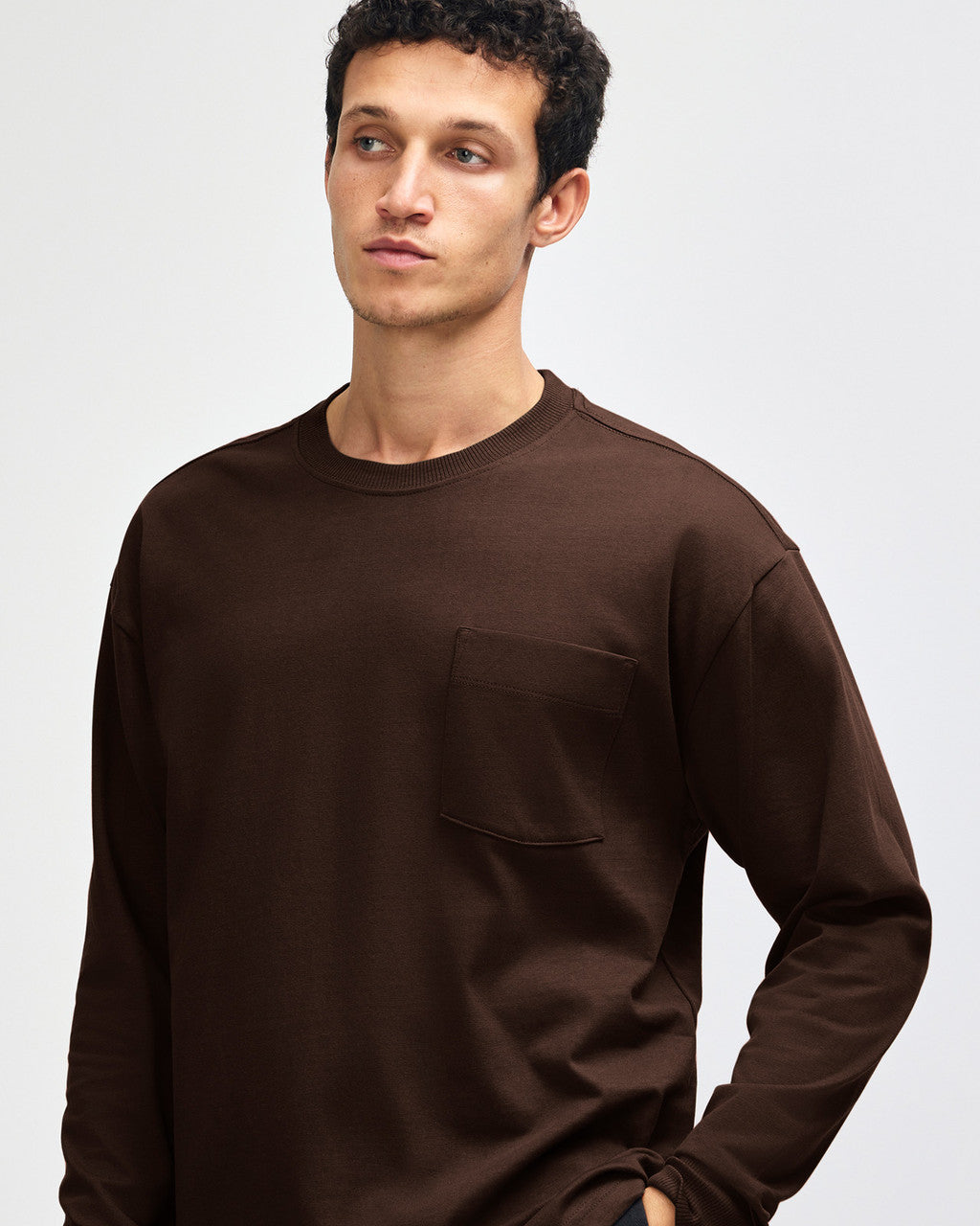American Apparel Super Heavyweight Unisex Long Sleeve Pocket T-Shirt