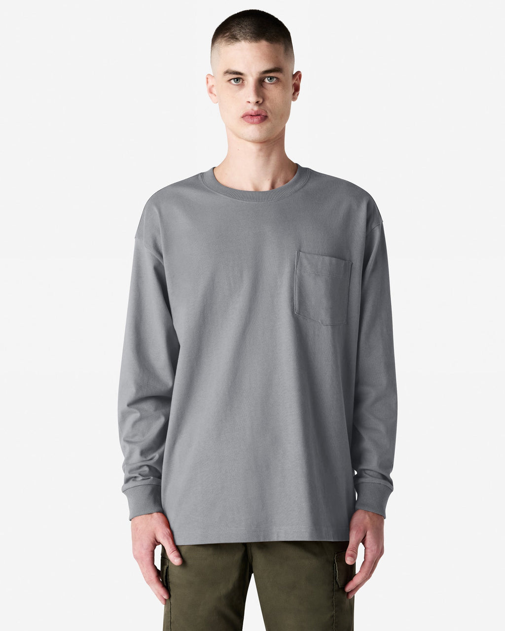 9410 American Apparel Super Heavyweight Unisex Long Sleeve Pocket T-Shirt