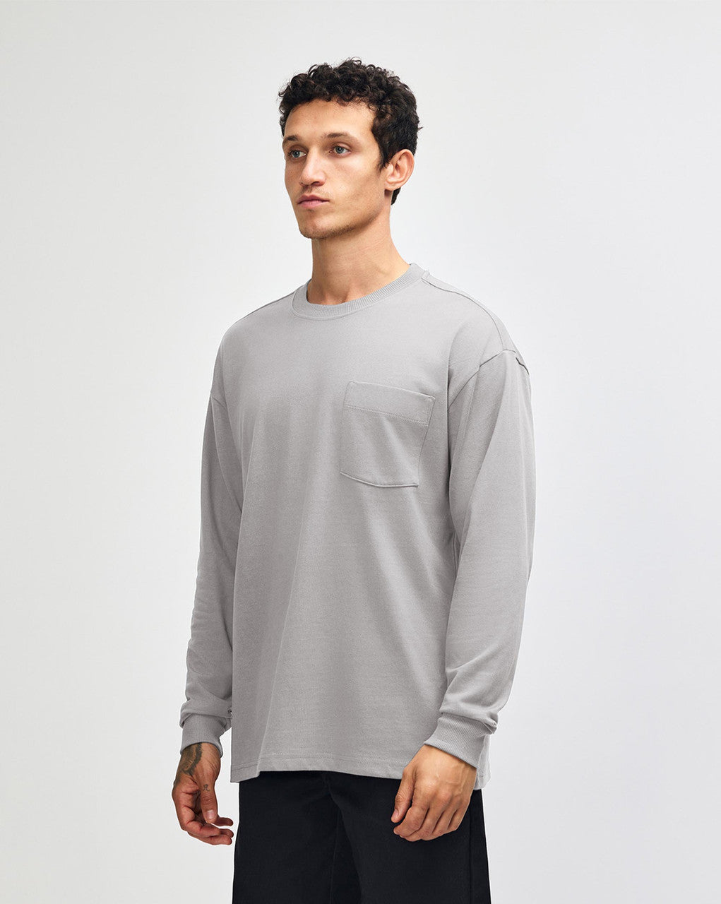 American Apparel Super Heavyweight Unisex Long Sleeve Pocket T-Shirt