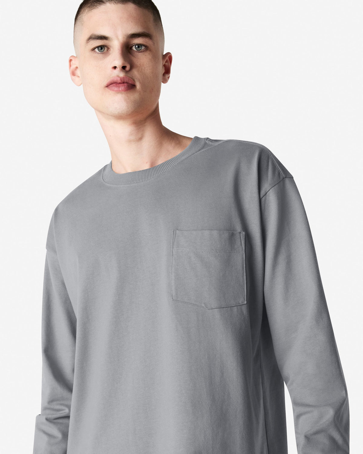 9410 American Apparel Super Heavyweight Unisex Long Sleeve Pocket T-Shirt
