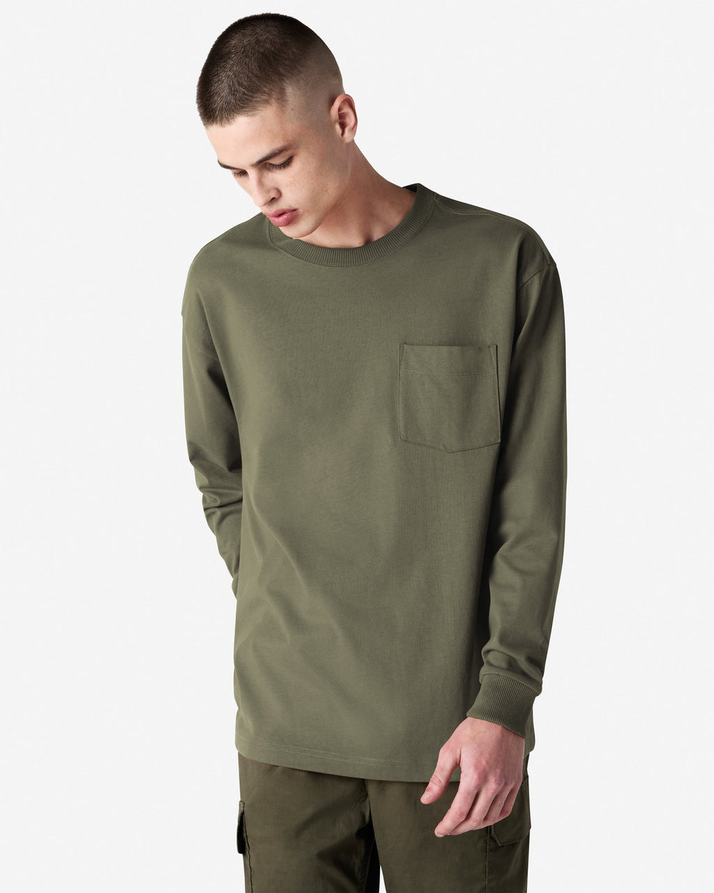 9410 American Apparel Super Heavyweight Unisex Long Sleeve Pocket T-Shirt
