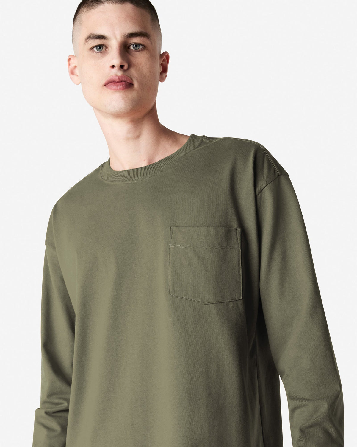 9410 American Apparel Super Heavyweight Unisex Long Sleeve Pocket T-Shirt