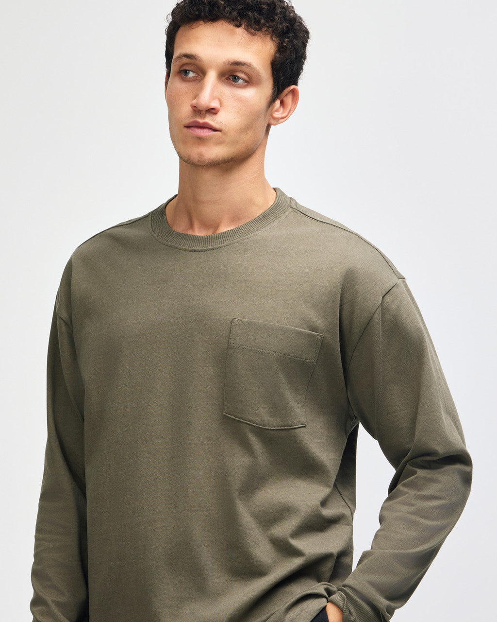 American Apparel Super Heavyweight Unisex Long Sleeve Pocket T-Shirt