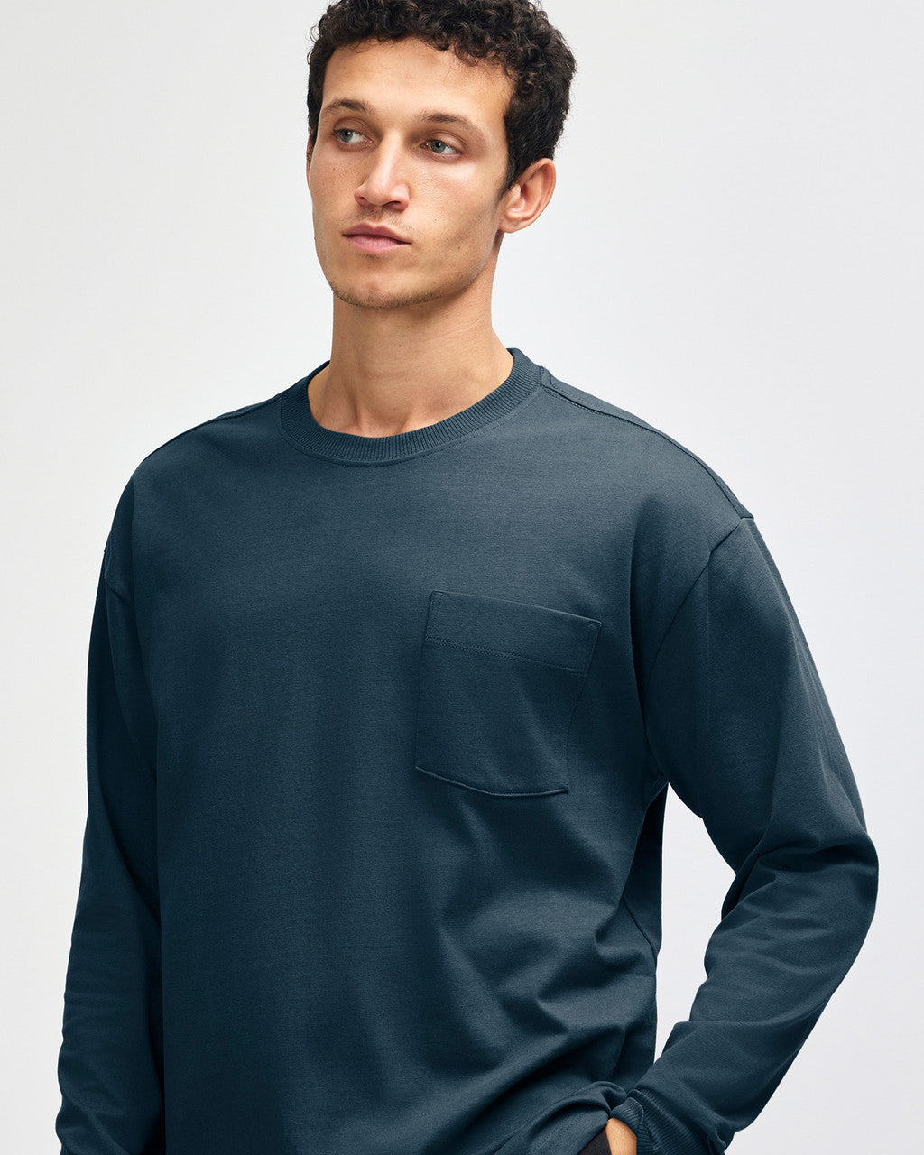 American Apparel Super Heavyweight Unisex Long Sleeve Pocket T-Shirt