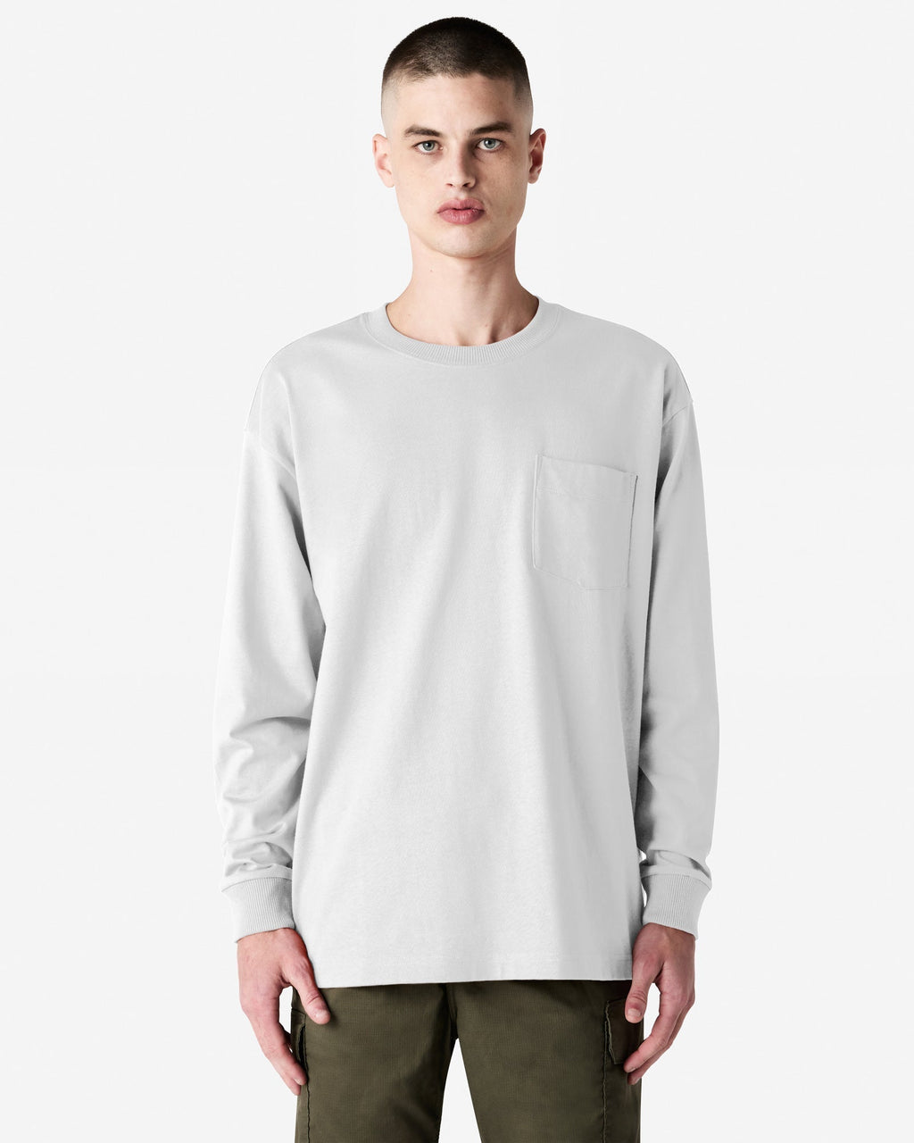 9410 American Apparel Super Heavyweight Unisex Long Sleeve Pocket T-Shirt