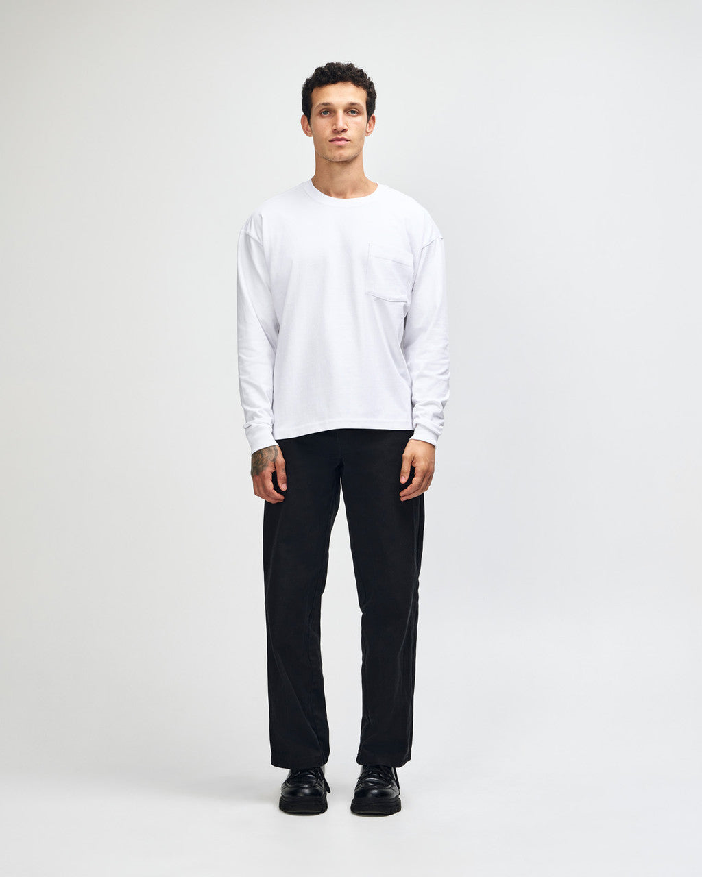 American Apparel Super Heavyweight Unisex Long Sleeve Pocket T-Shirt