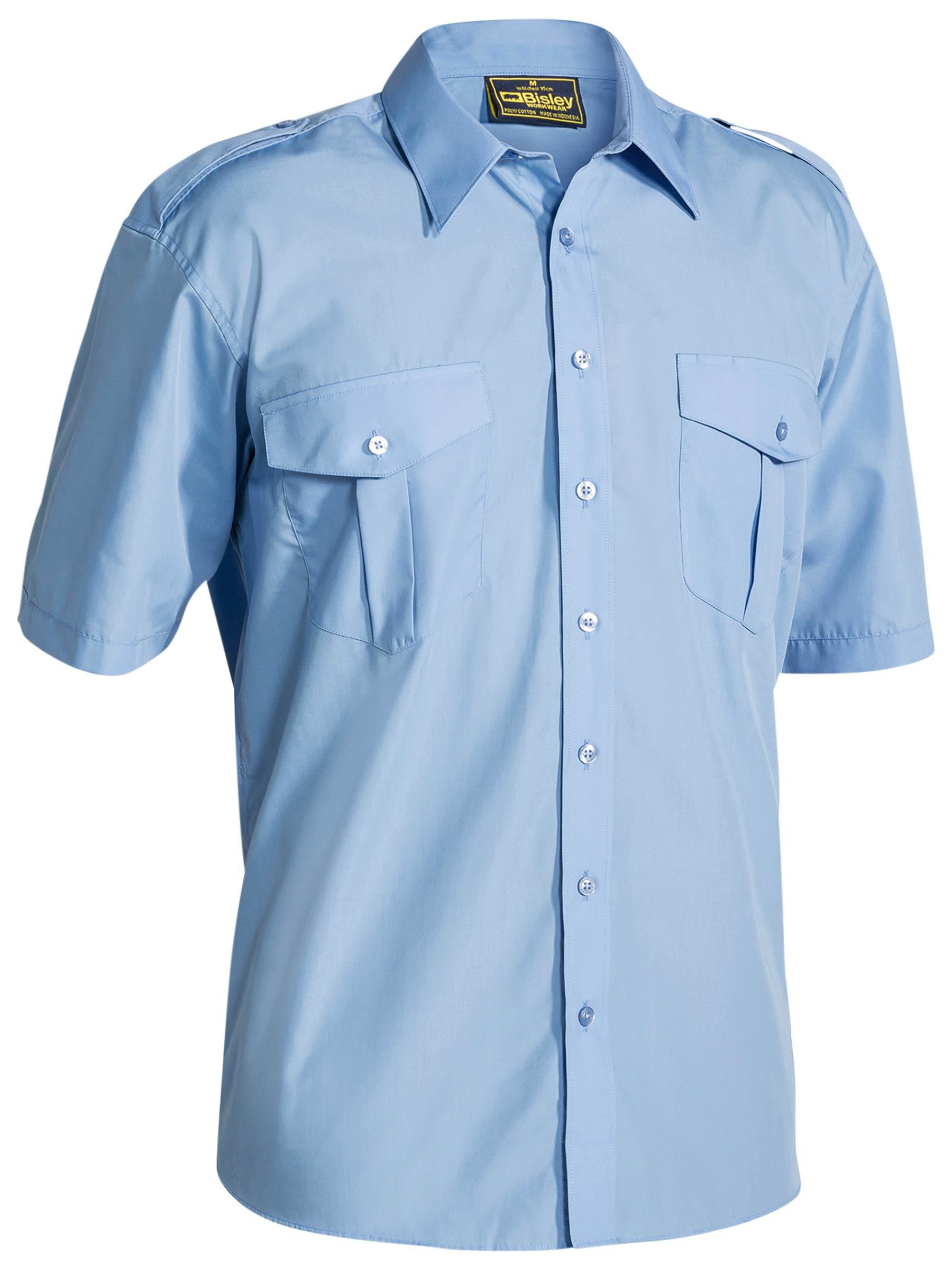 Epaulette Shirt - Sky