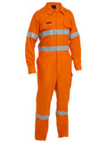 Apex 160/185 Taped Hi Vis FR Ripstop Vented Coverall with Waist Zip Opening - Orange