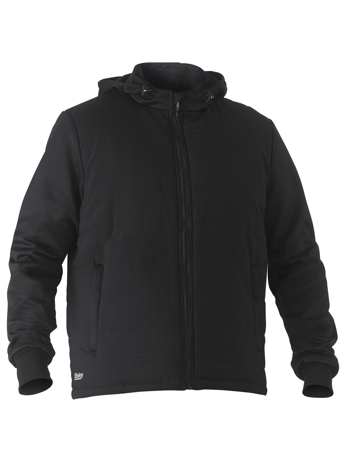 Flx & Move™ puffer Fleece Hooded Jacket - Black