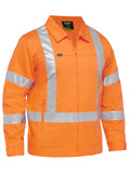 X Taped Hi Vis Drill Jacket With Liquid Repellent Finish - Rail Orange
