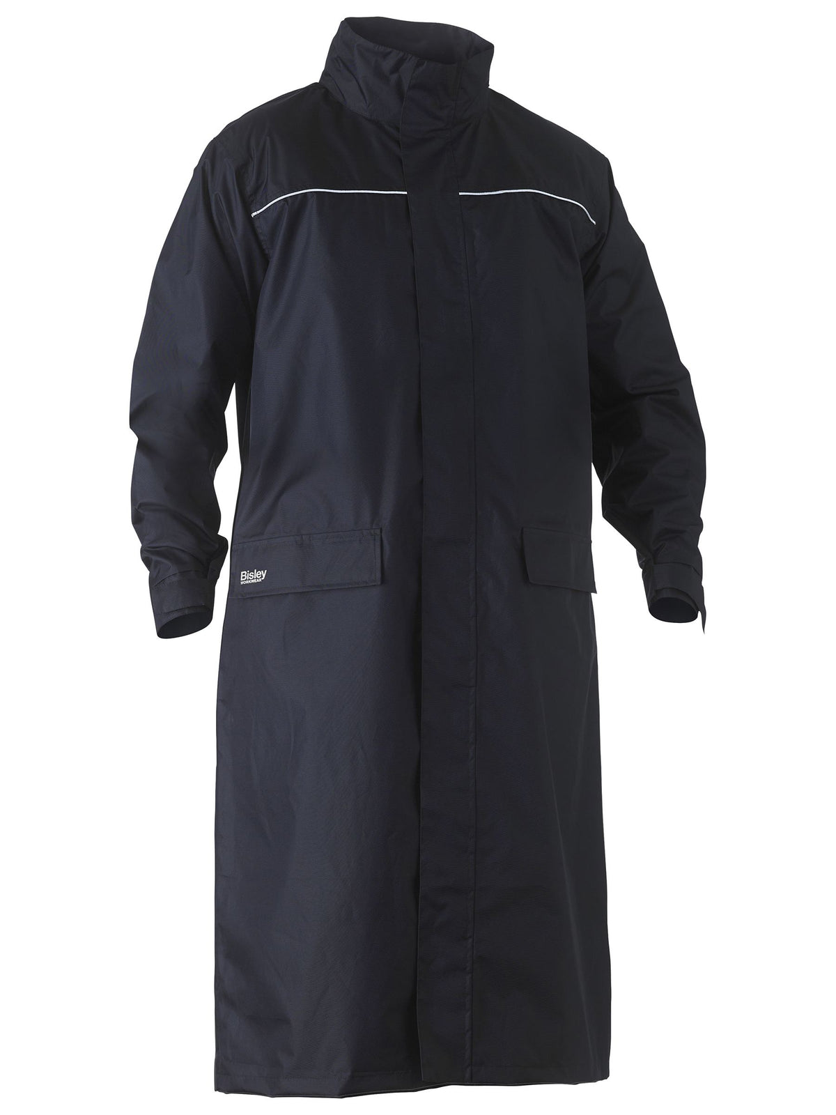Long Rain Coat - Navy