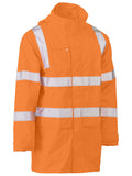 Taped Hi Vis VIC Rail Wet Weather Jacket - Rail Orange