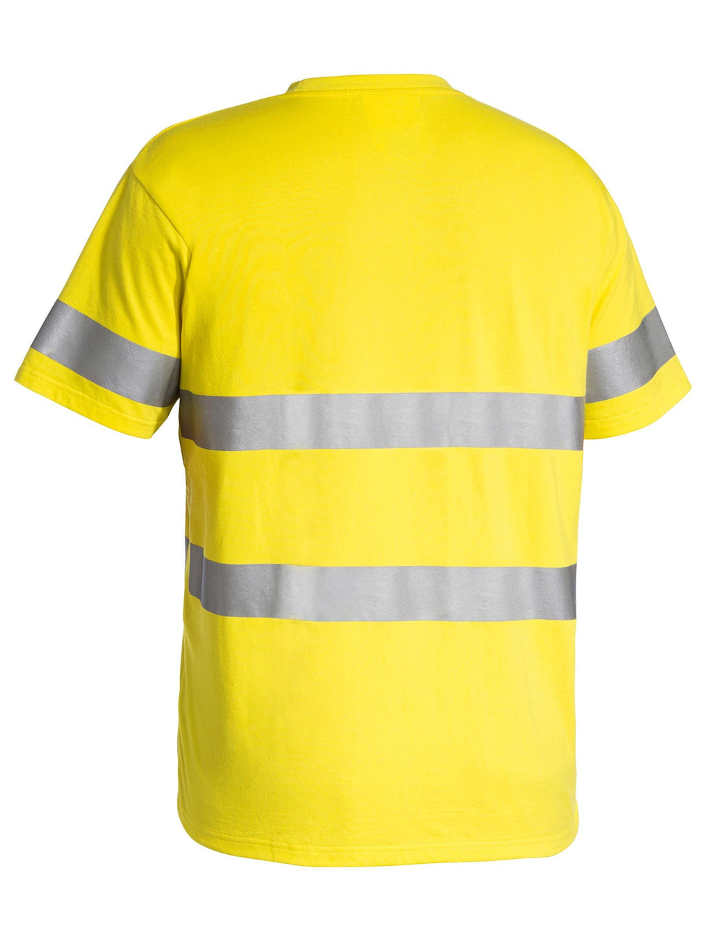 Taped Hi Vis Cotton T-Shirt - Yellow