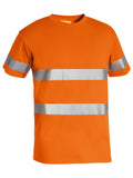 Taped Hi Vis Cotton T-Shirt - Orange