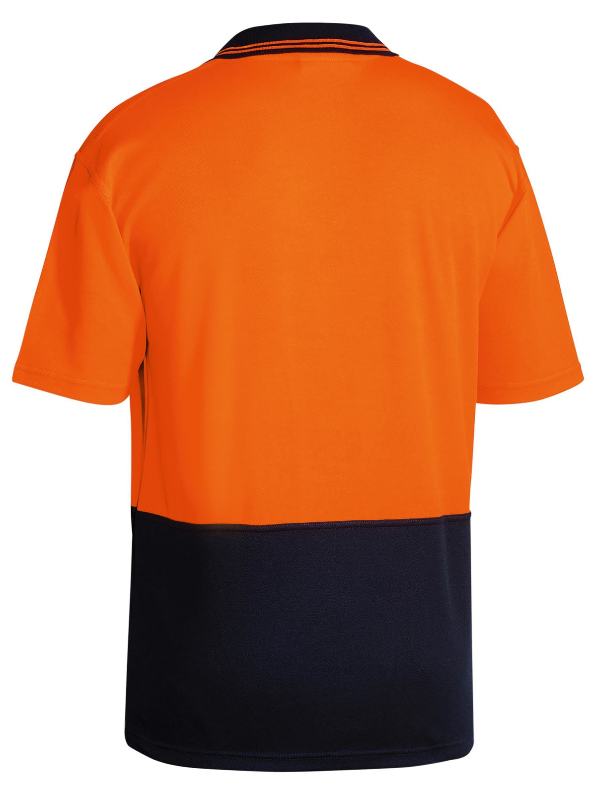 Hi Vis Polo Shirt - Orange/Navy