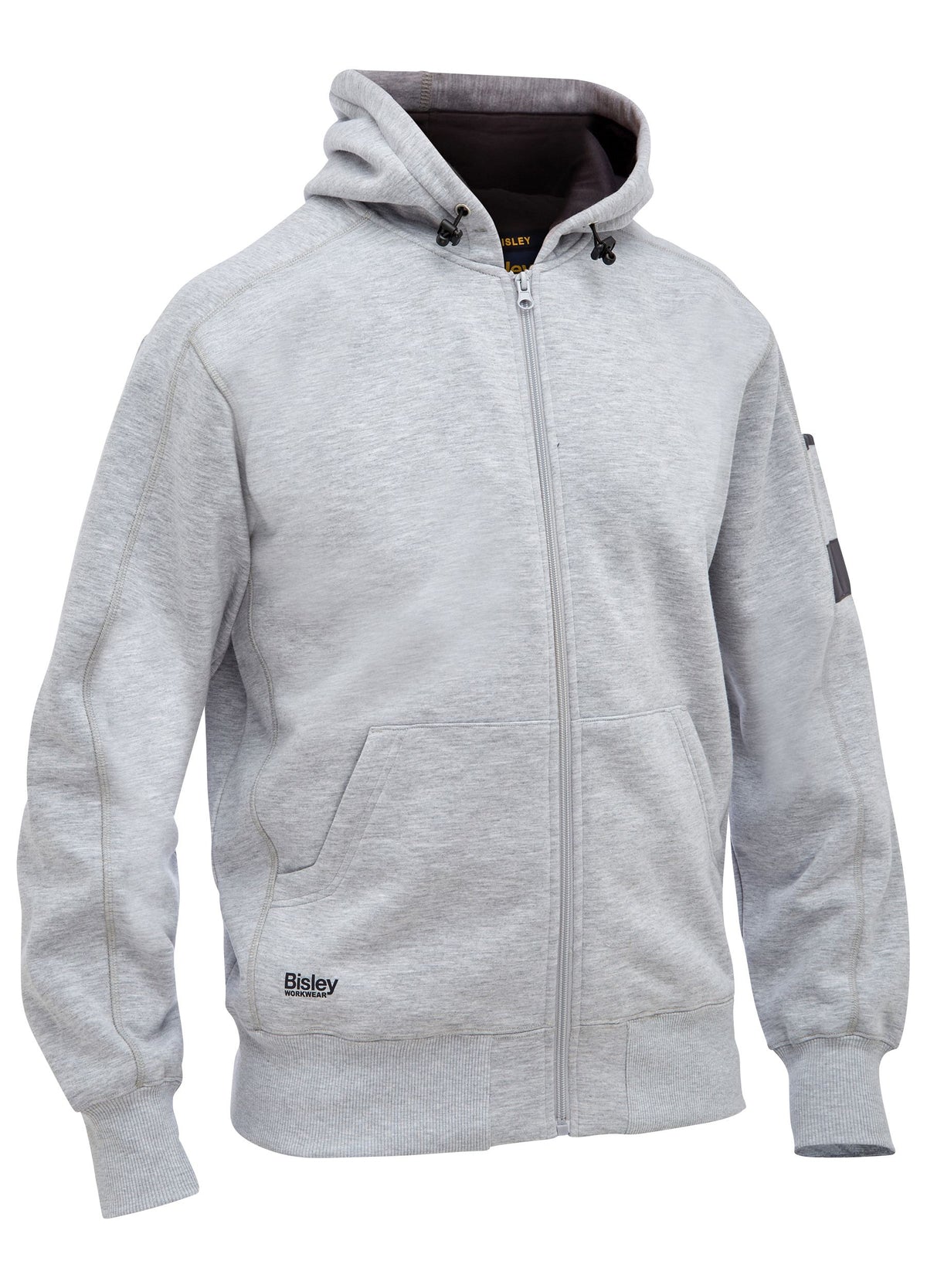 Work Fleece Full Zip Hoodie - Grey Marle