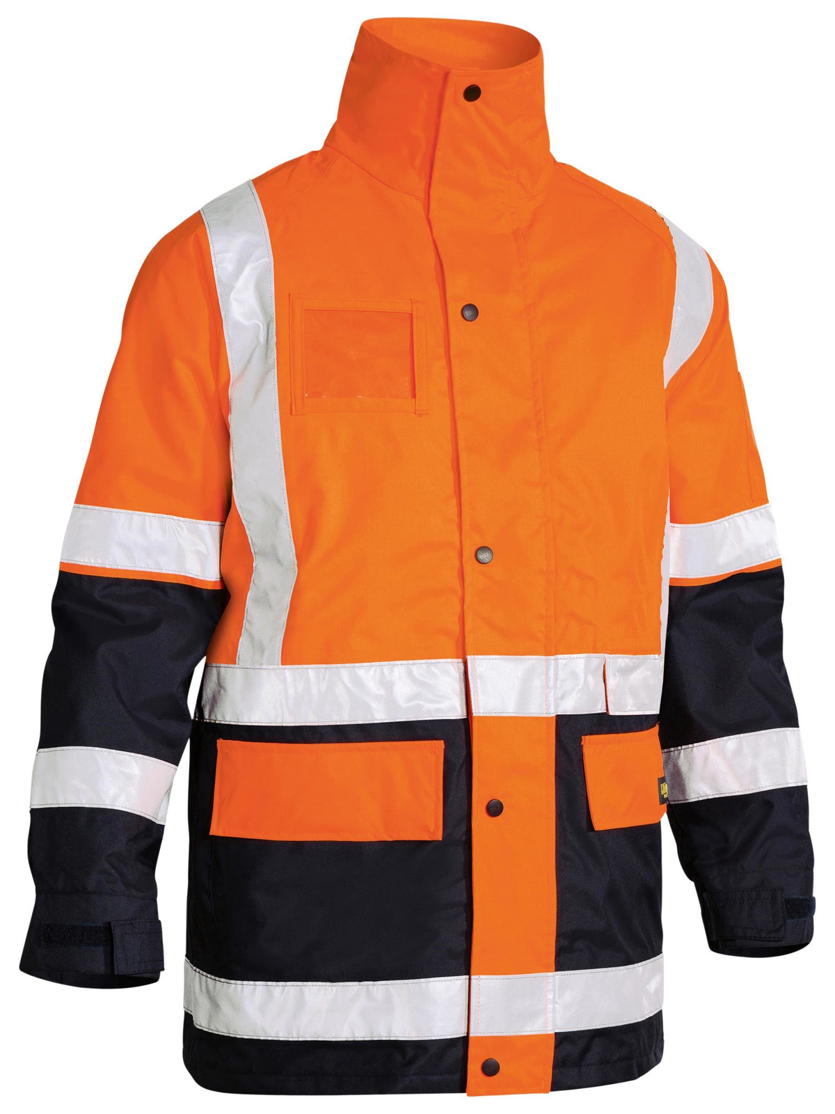 Taped 5 In 1 Rain Jacket - Orange/Navy