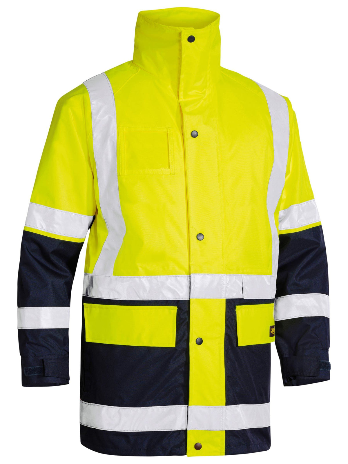 Taped 5 In 1 Rain Jacket - Yellow/Navy
