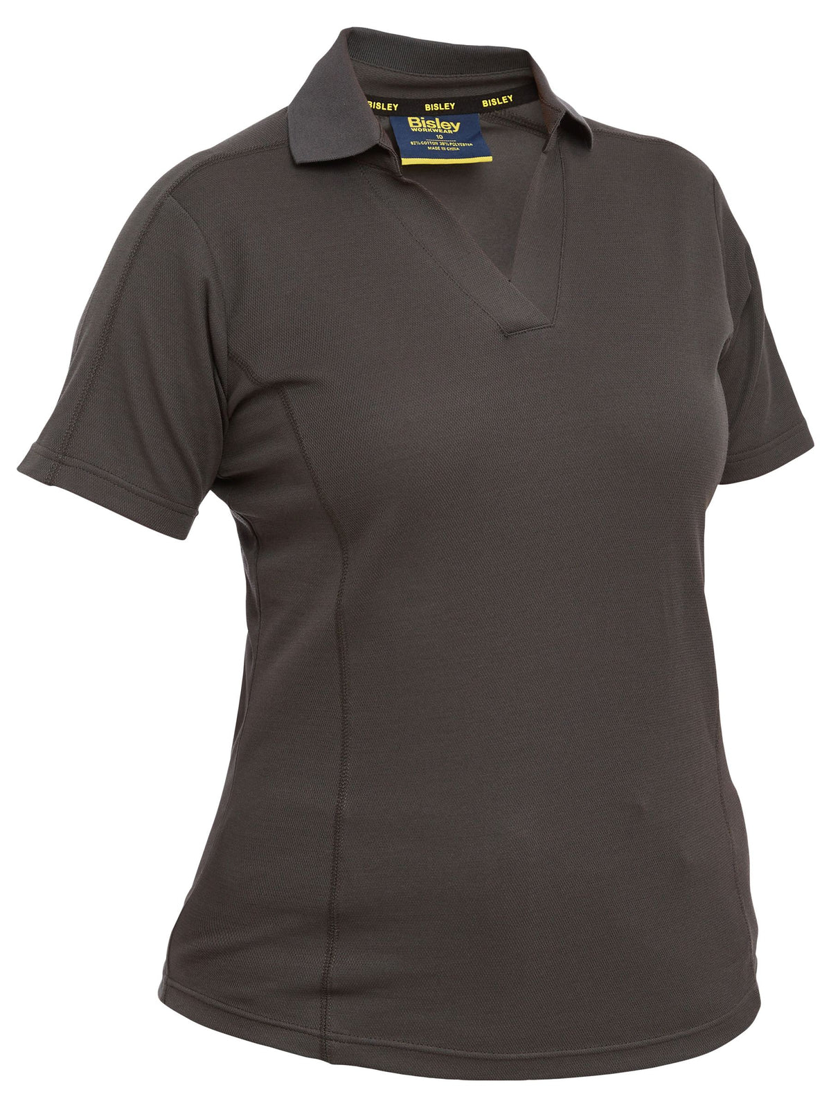 Women's Short Sleeve Polo - Charcoal