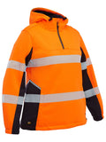 Women's Flx & Move™ Hi Vis Taped Liquid Repellent Fleece Hoodie - Orange/Navy