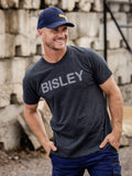 Bisley Segmented Printed Tee - Charcoal Marle