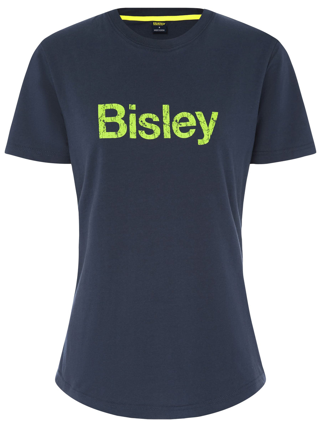 Bisley Women's Cotton Logo Tee - Navy