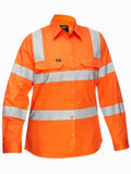 Women's Taped Biomotion Cool Lightweight Hi Vis Shirt - Rail Orange