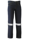 Taped Rough Rider Stretch Denim Jean - Navy