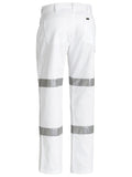 Taped Night Cotton Drill Pants - White