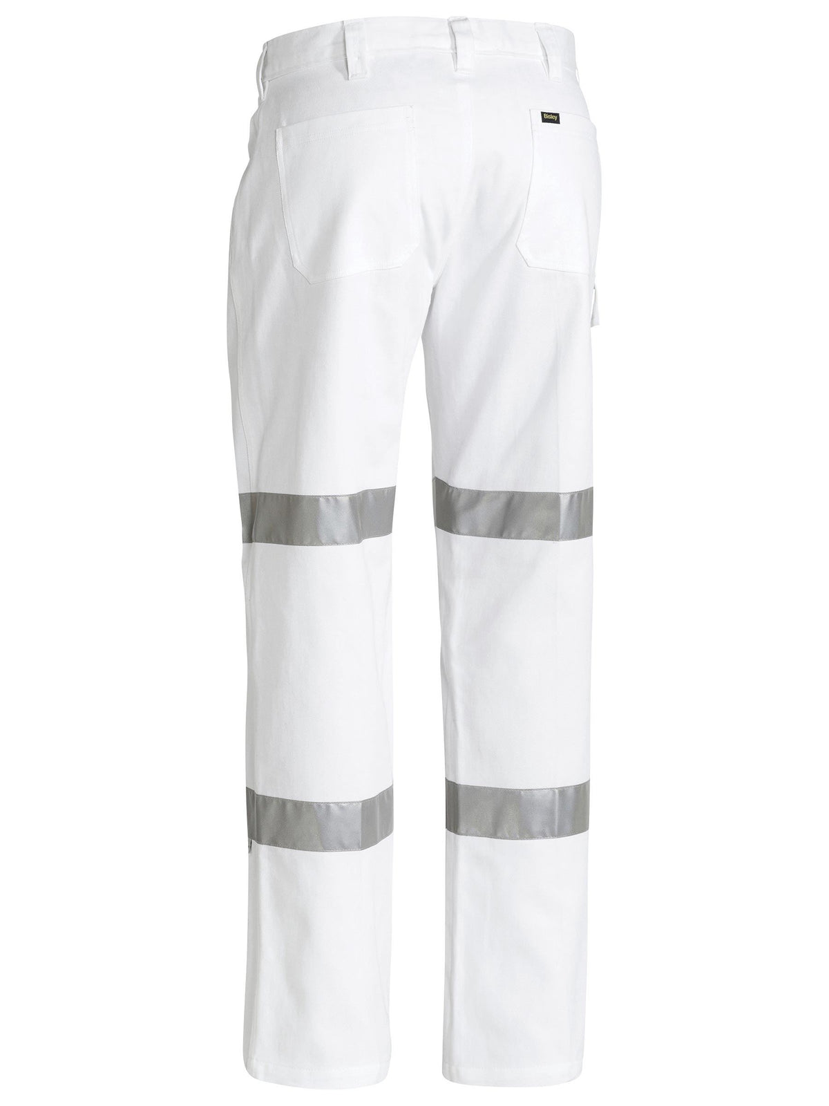 Taped Night Cotton Drill Pants - White