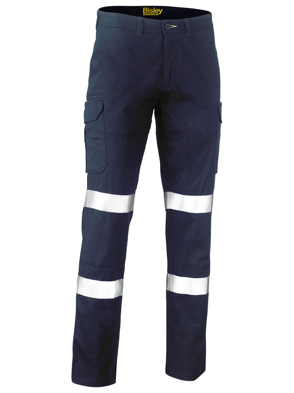 Taped Stretch Cotton Drill Cargo Pants - Navy