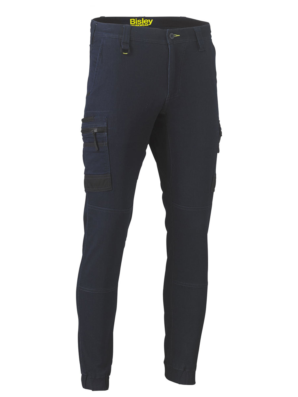 Flx and Move™ Stretch Denim Cargo Cuffed Pants - Denim