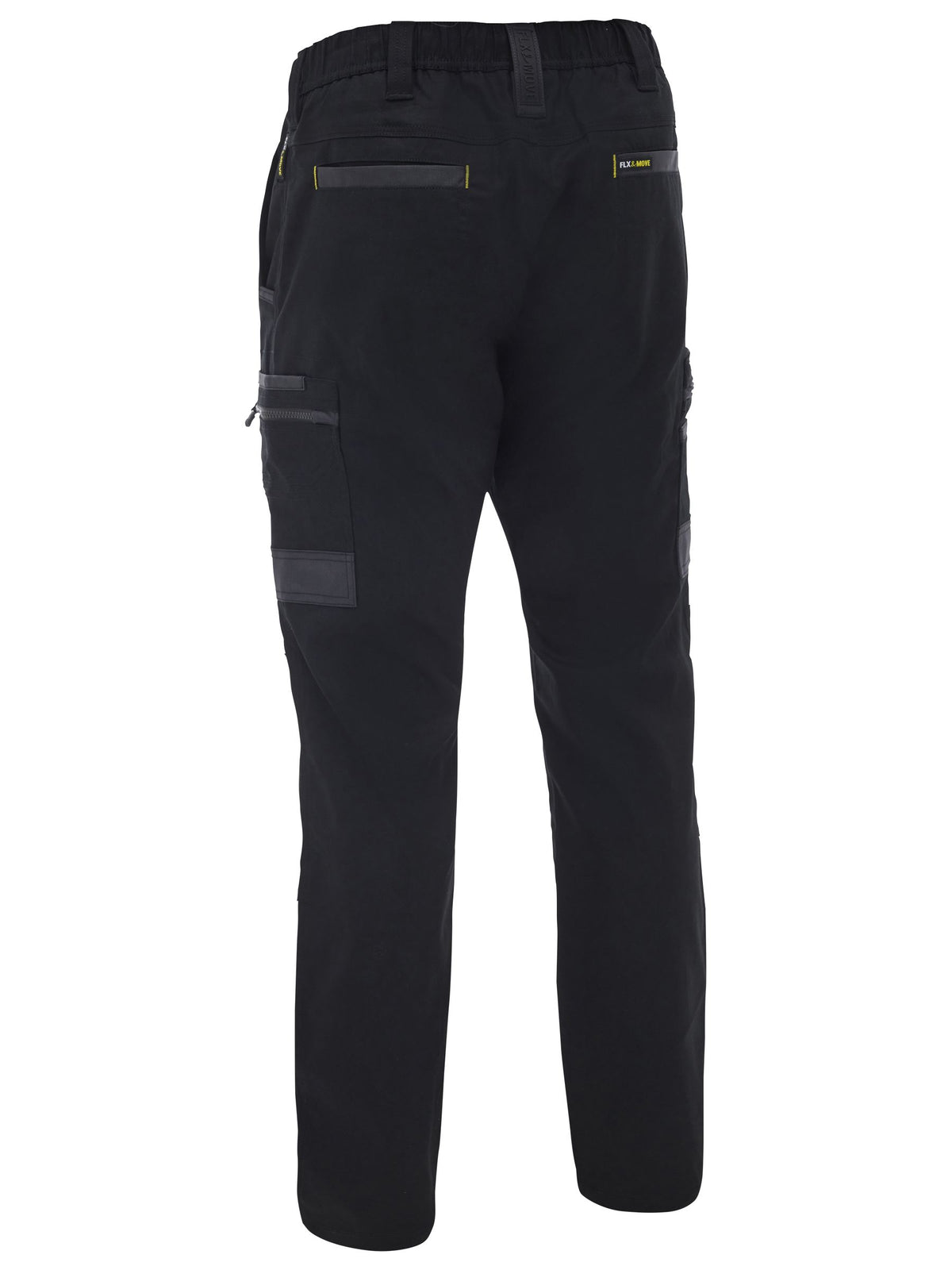 Flx & Move™ Stretch Canvas Elastic Waist Cargo Pants - Black