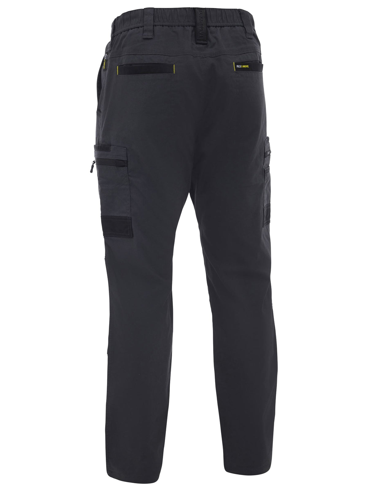 Flx & Move™ Stretch Canvas Elastic Waist Cargo Pants - Charcoal