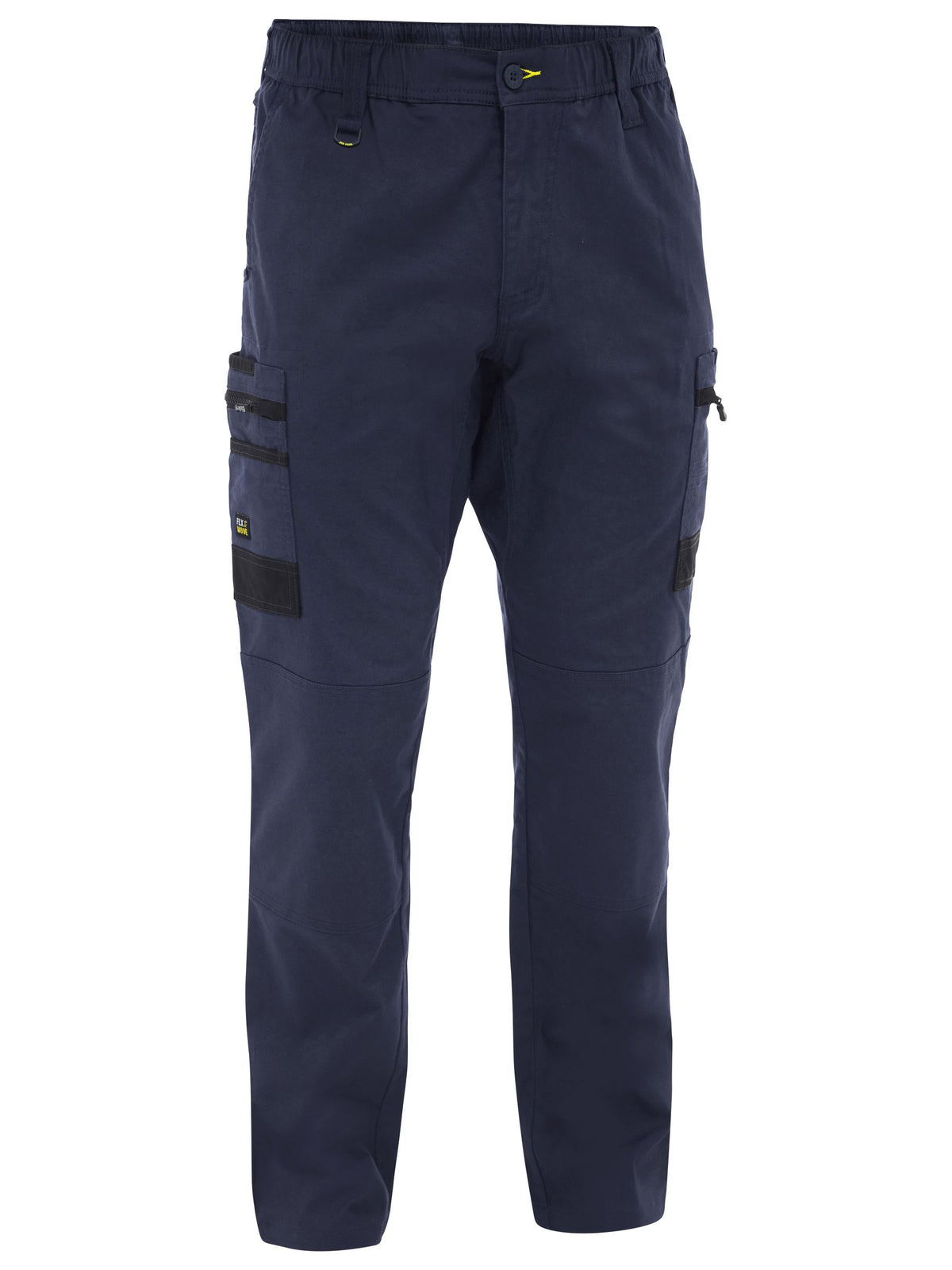 Flx & Move™ Stretch Canvas Elastic Waist Cargo Pants - Navy