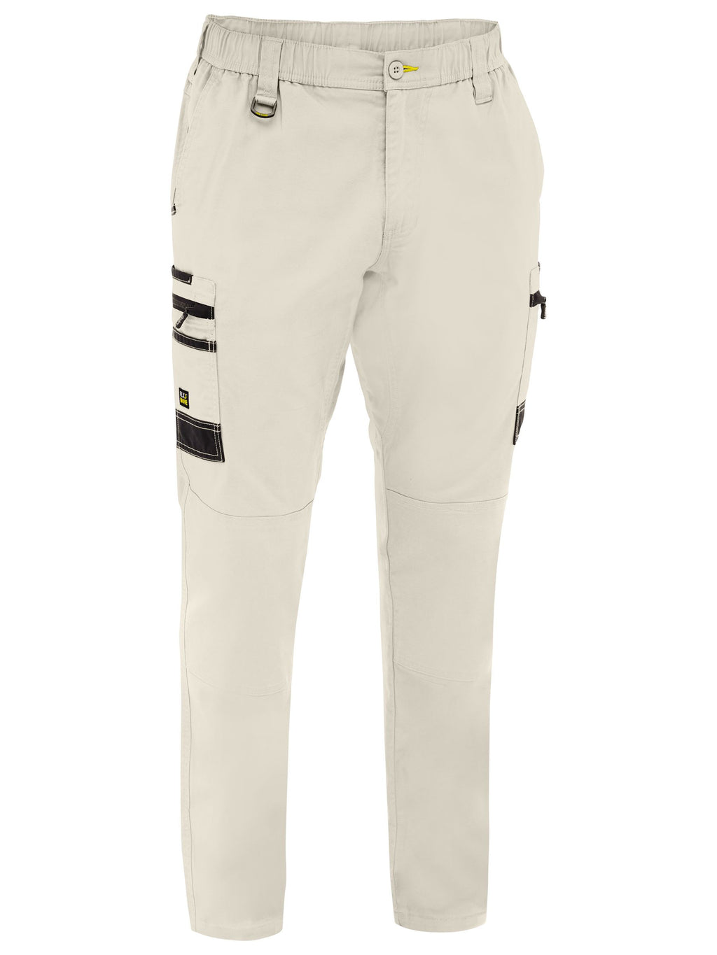 Flx & Move™ Stretch Canvas Elastic Waist Cargo Pants - Stone