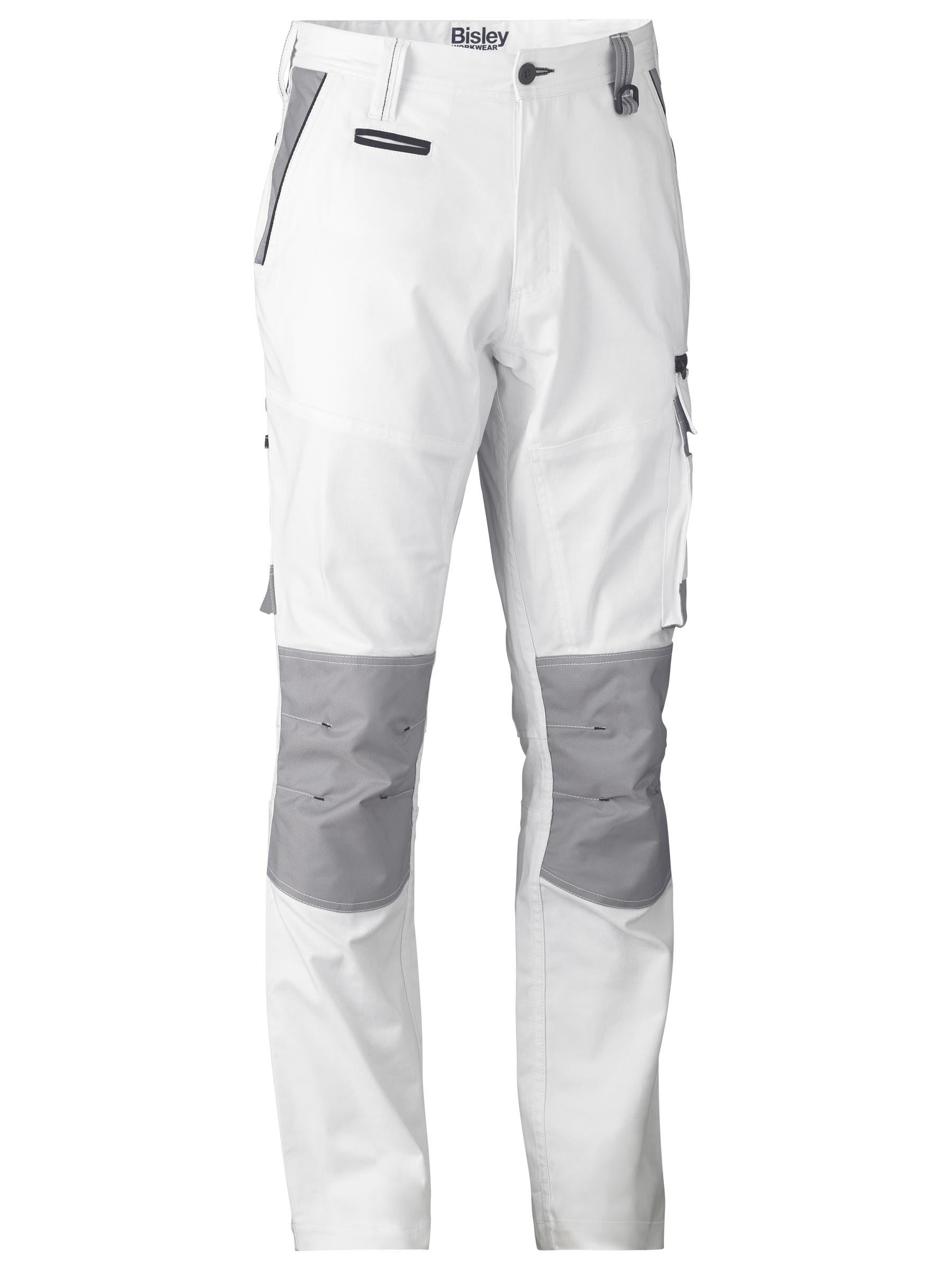 Painters Contrast Cargo Pants - White