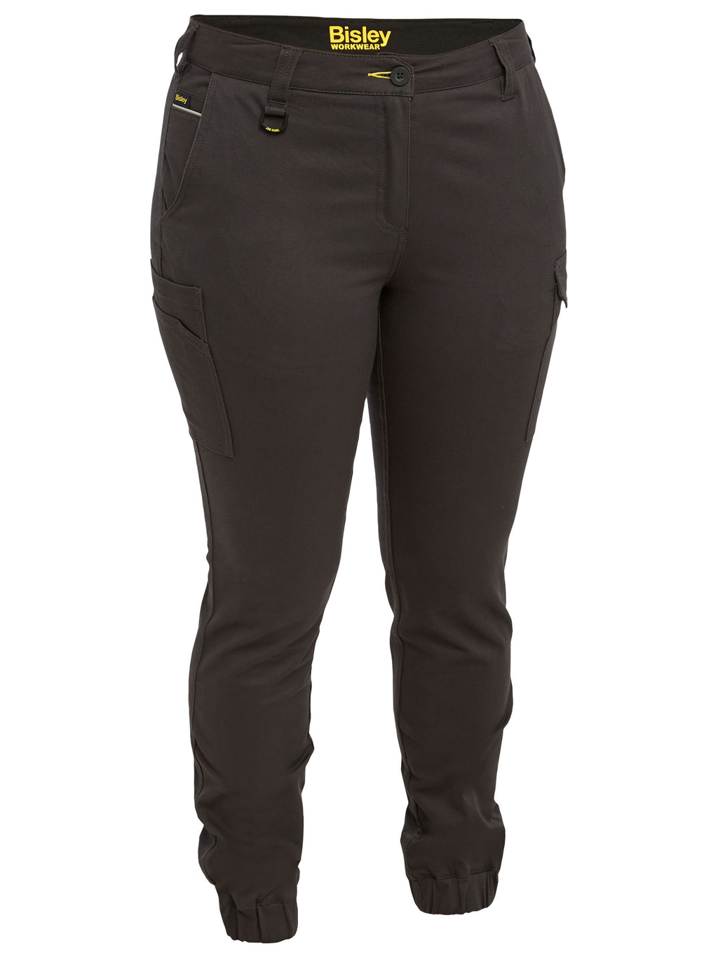 Women's Cotton Cargo Cuffed Pants - Charcoal