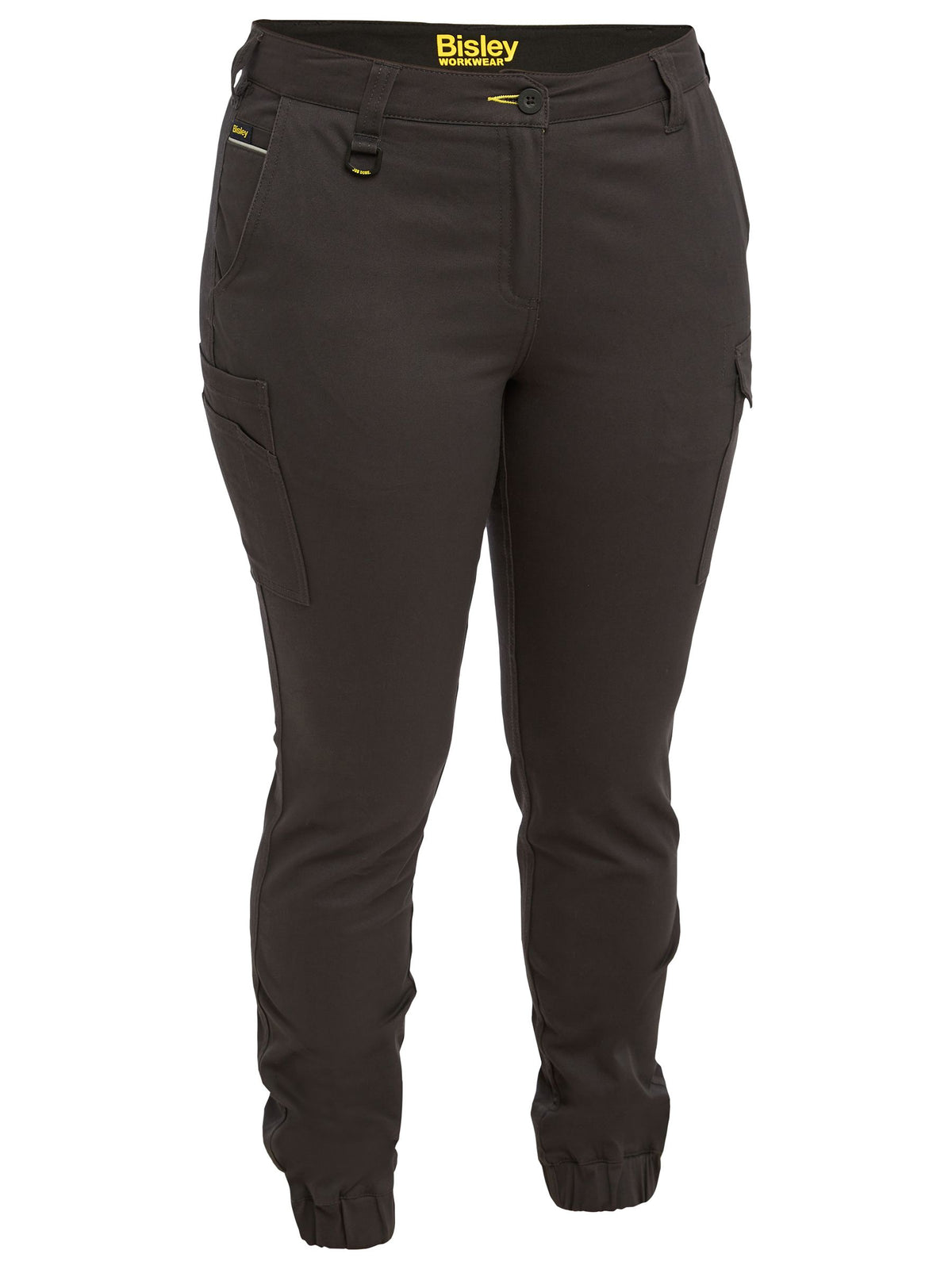 Women's Cotton Cargo Cuffed Pants - Charcoal