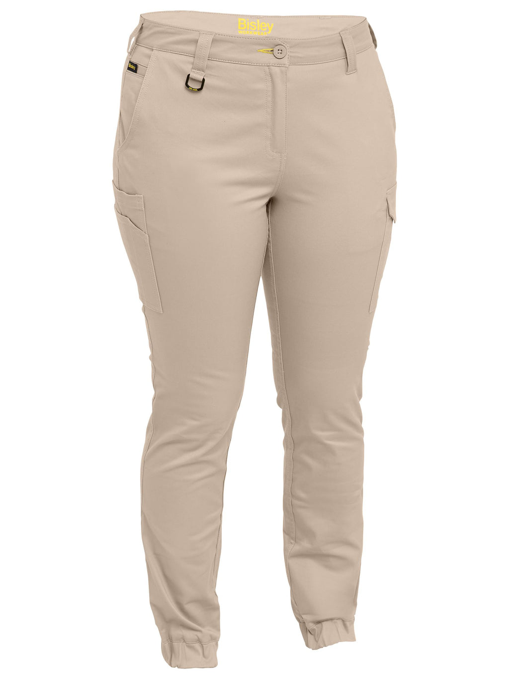 Women's Cotton Cargo Cuffed Pants - Stone