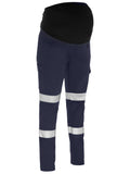 Women's Taped Stretch Cargo Maternity Pants - Navy