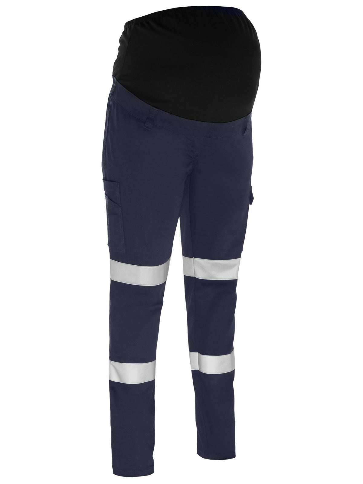 Women's Taped Stretch Cargo Maternity Pants - Navy